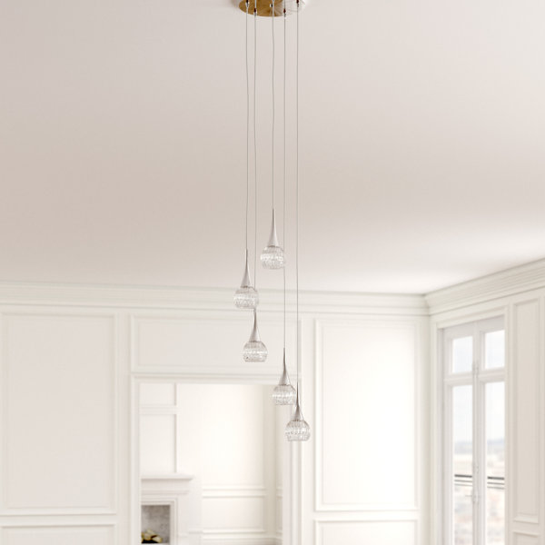 VENETIAN elegant shabby chic 3 light chandelier with crystal clusters VENETIAN elegant shabby chic 3 light chandelier with crystal clusters